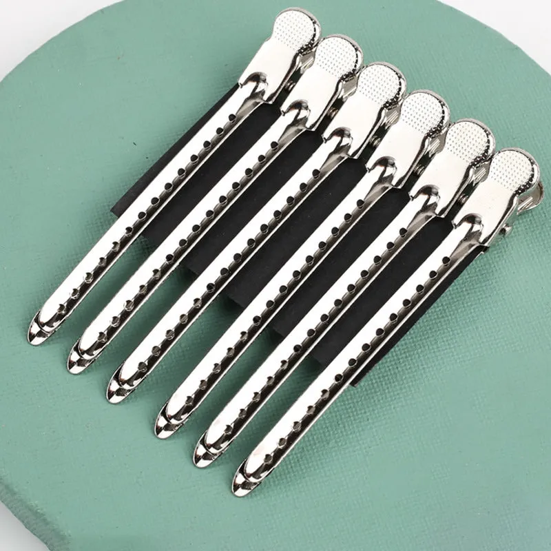 9.5cm stainless steel hair root fluffy clip in matte black for volumising roots