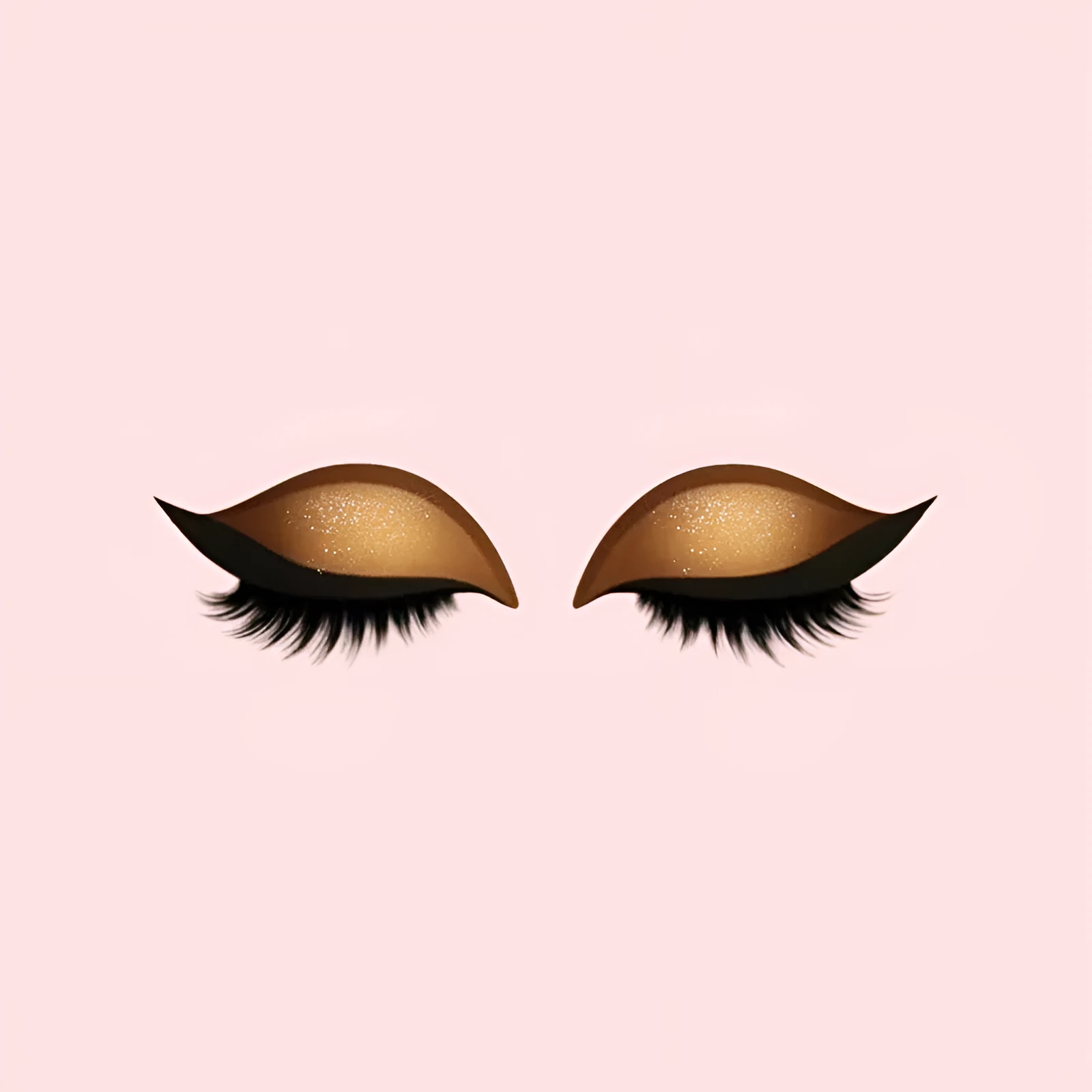 Lazy eyeshadow eyelash stickers in eight colour options on a white background