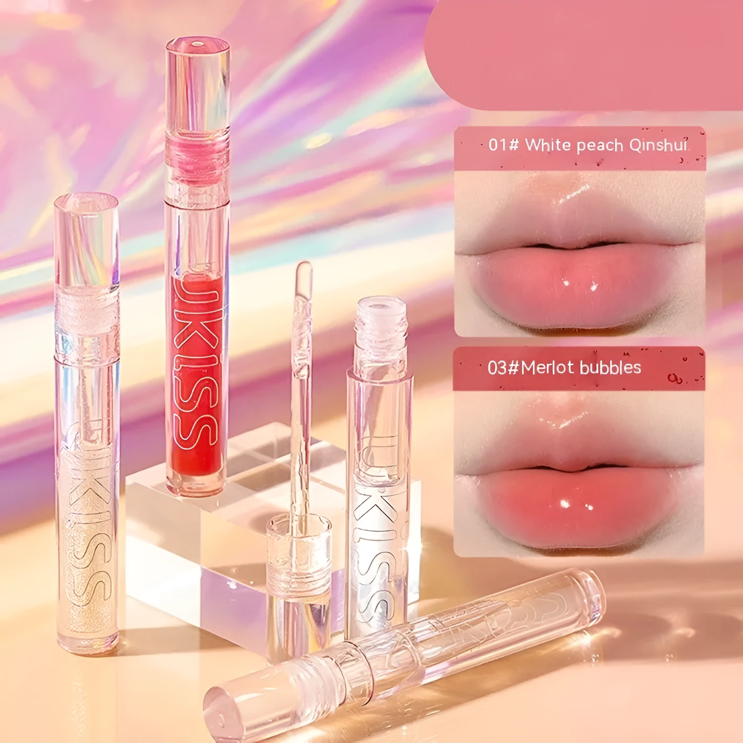 Uiss Star Frozen Crushed Ice Lip Oil in transparent shuiguang finish with 2ml net content