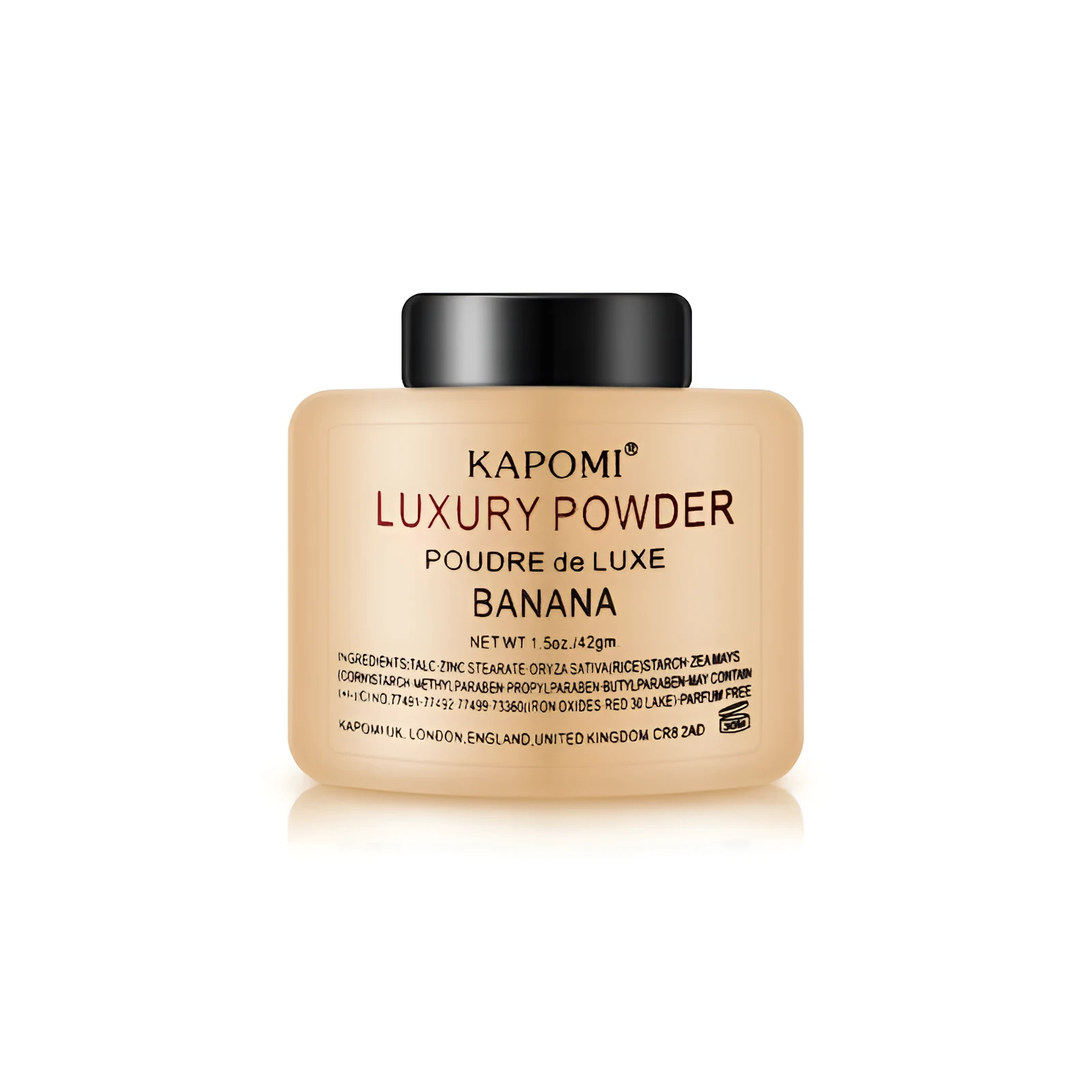 Banana makeup loose powder in yellow colour 42g net content for oil control and setting