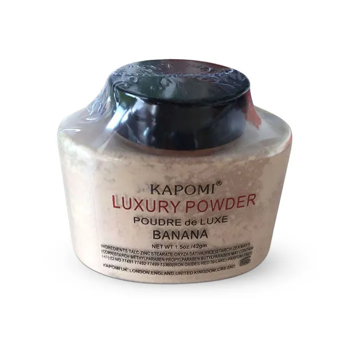 Banana makeup loose powder in yellow colour 42g net content for oil control and setting