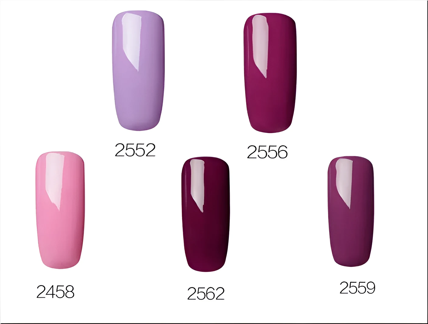 RC series classic nail polish phototherapy gel set of five colours with natural resin base
