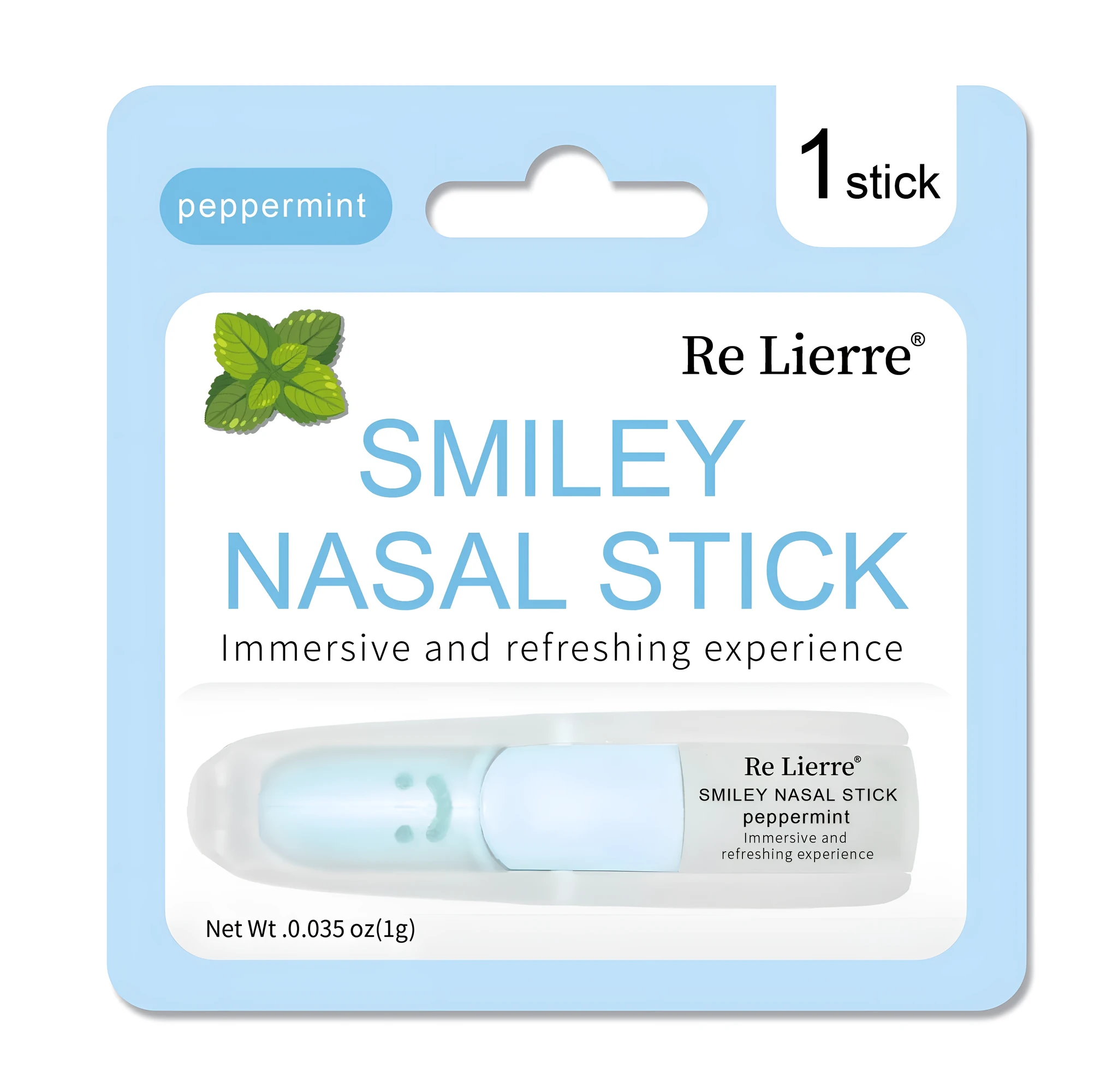 Re Lierre Single Nasal Energy Bar nasal strip in blue colour