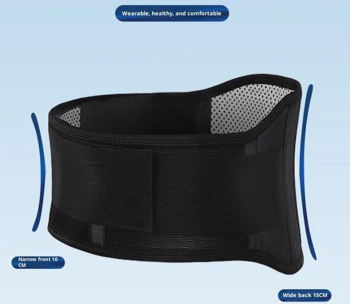 Waist supporter magnet steel plate lumbar belt in use during exercise, sizes M L XL