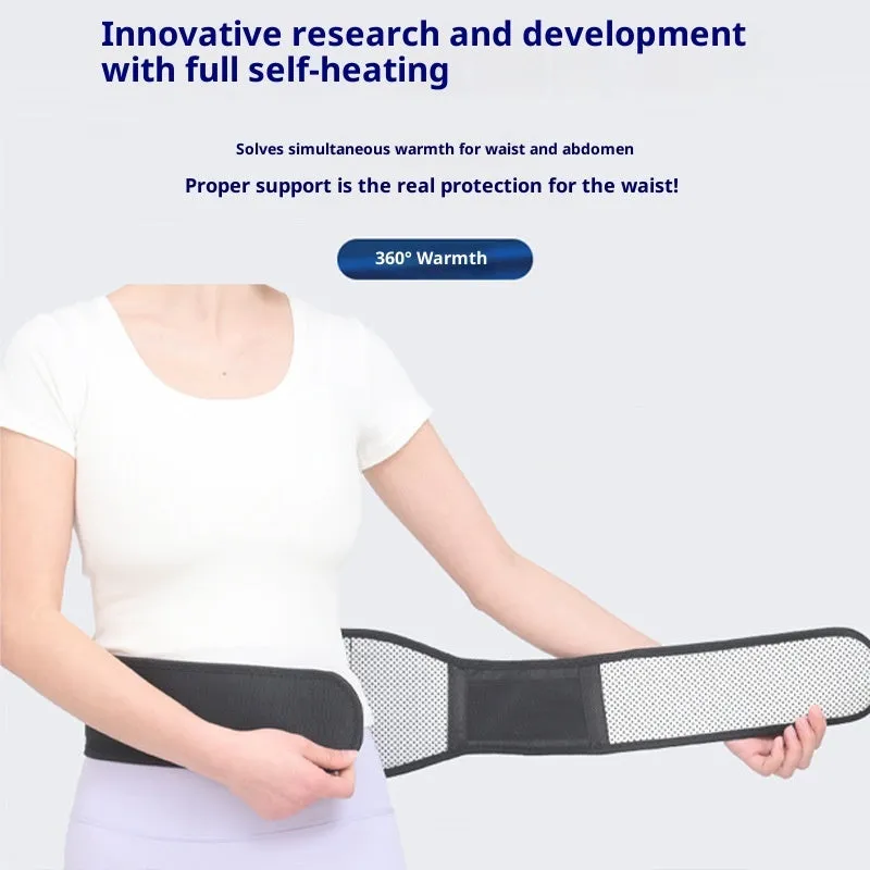 Waist supporter magnet steel plate lumbar belt in use during exercise, sizes M L XL