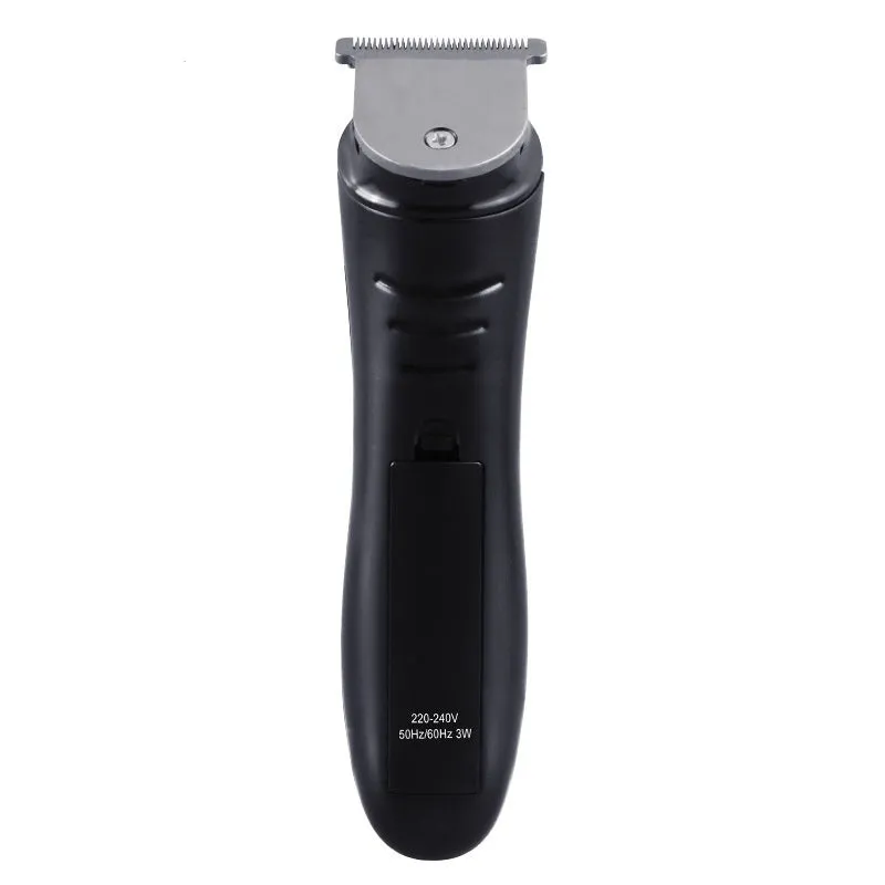 Electric hair clipper with stainless steel blade and black finish