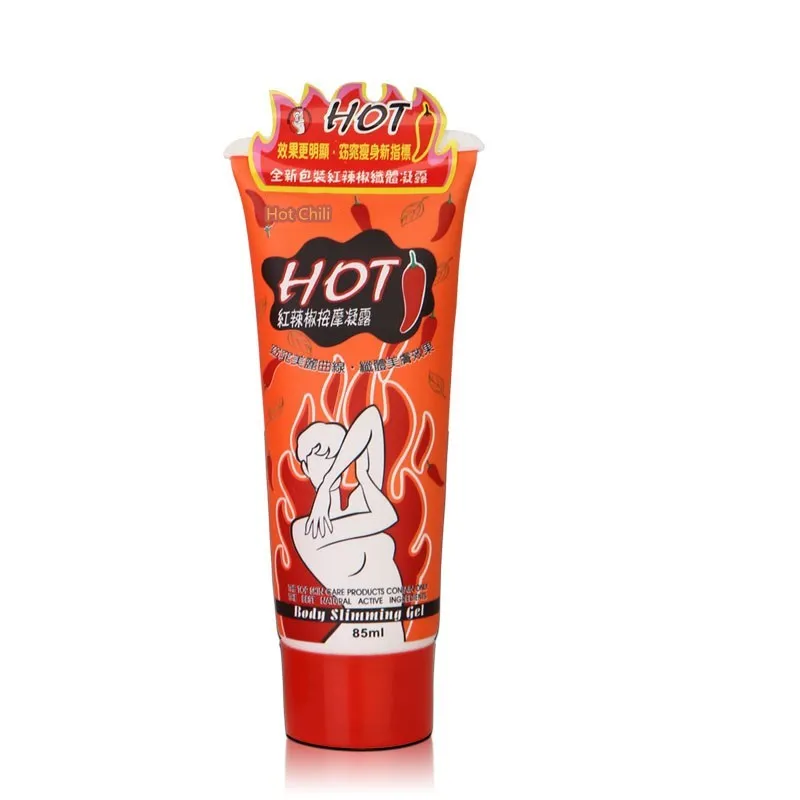 Slimming massage gel 85ml tube for body fat reduction with cream texture