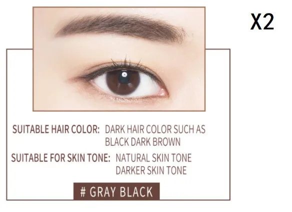 Hairline trimming and eyebrow powder in three natural brown shades for cosmetic hair fill