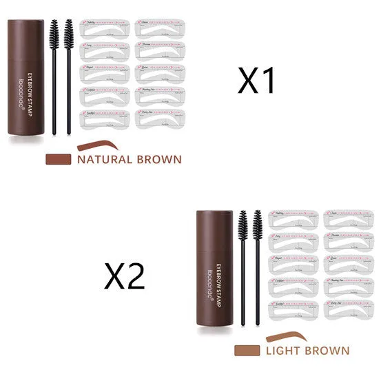 Hairline trimming and eyebrow powder in three natural brown shades for cosmetic hair fill