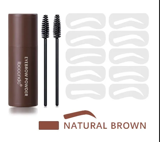 Hairline trimming and eyebrow powder in three natural brown shades for cosmetic hair fill