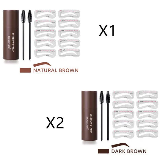 Hairline trimming and eyebrow powder in three natural brown shades for cosmetic hair fill
