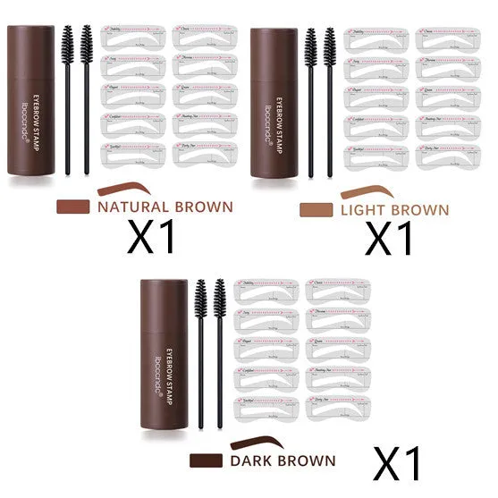 Hairline trimming and eyebrow powder in three natural brown shades for cosmetic hair fill