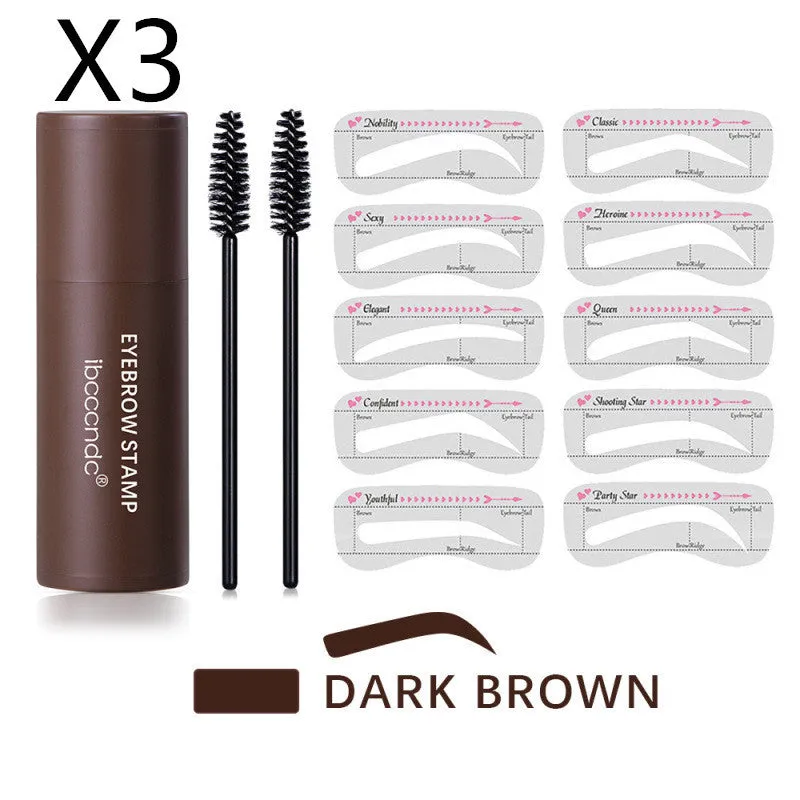 Hairline trimming and eyebrow powder in three natural brown shades for cosmetic hair fill