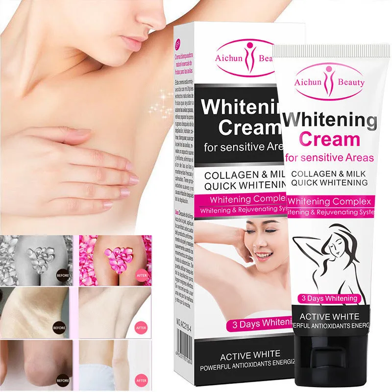 Aichun Armpit Whitening Cream 50g jar with extraction essences for underarm whitening and odour control