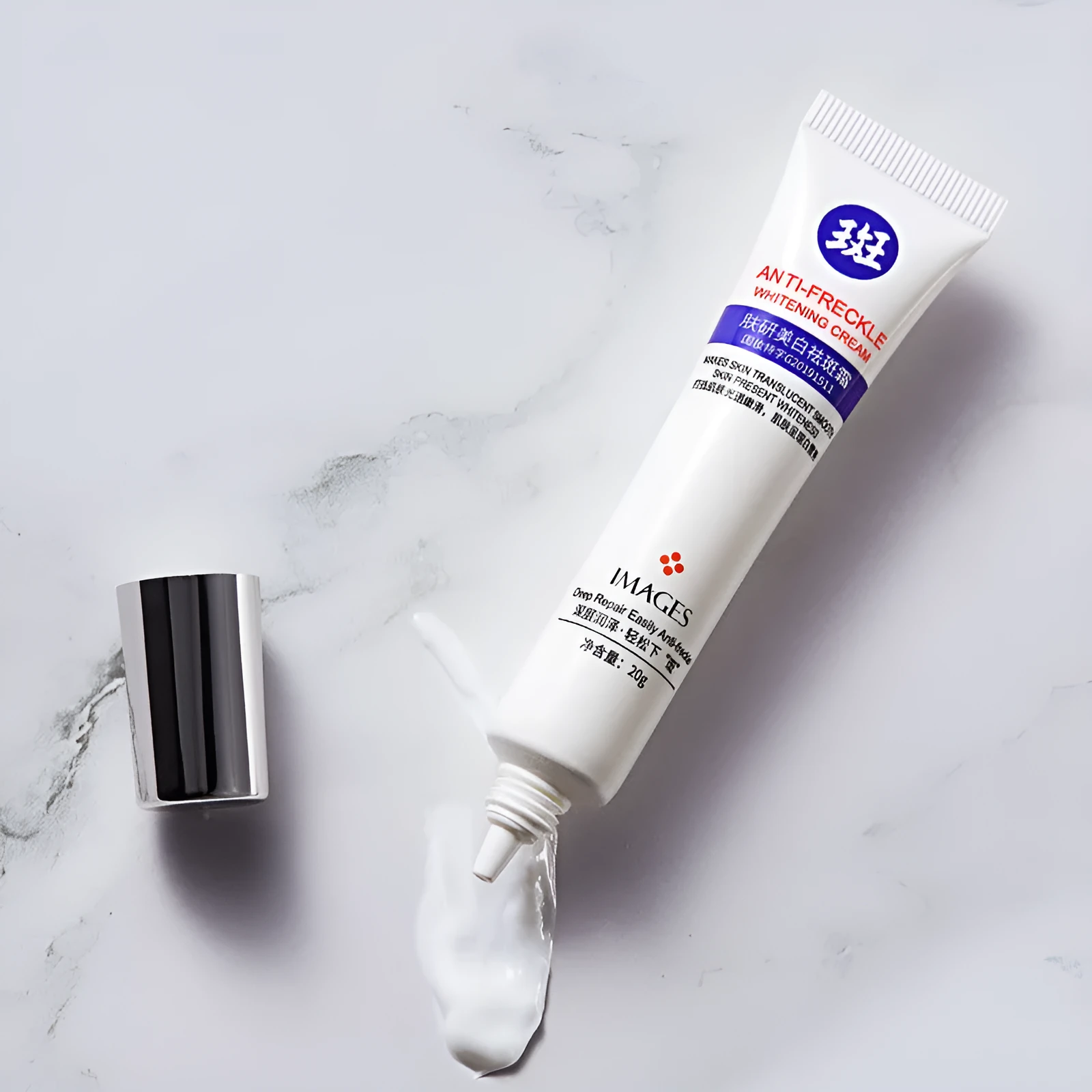 Whitening cream 20g tube for brightening skin and reducing dark spots