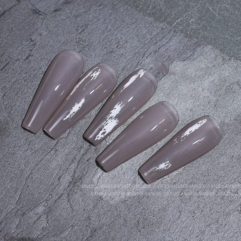 2.8cm covered nail art silicone stamp and scraper set for French manicure printing