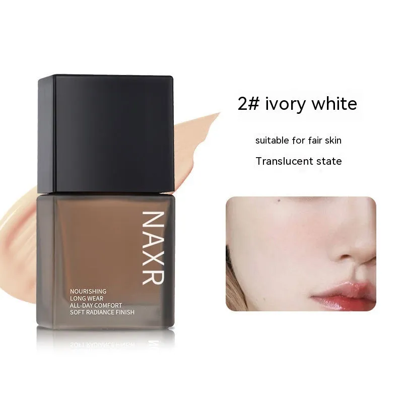 Liquid Foundation for Oil Control and Brightening Neutral Oily Dry Sensitive Mixed Skin 01 Natural Color 02 Ivory White 30ml
