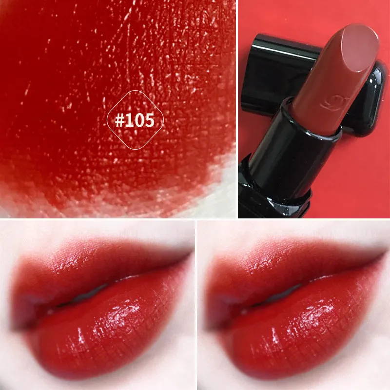 Matte lipstick in shade Highlight Salmon Pink with waterproof long-lasting formula and phytosterols