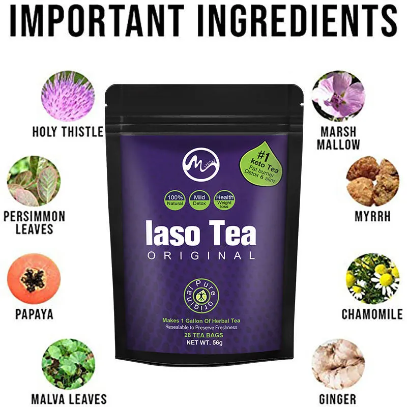 Single sachet of sugar-free instant slimming tea powder for cold mixing.