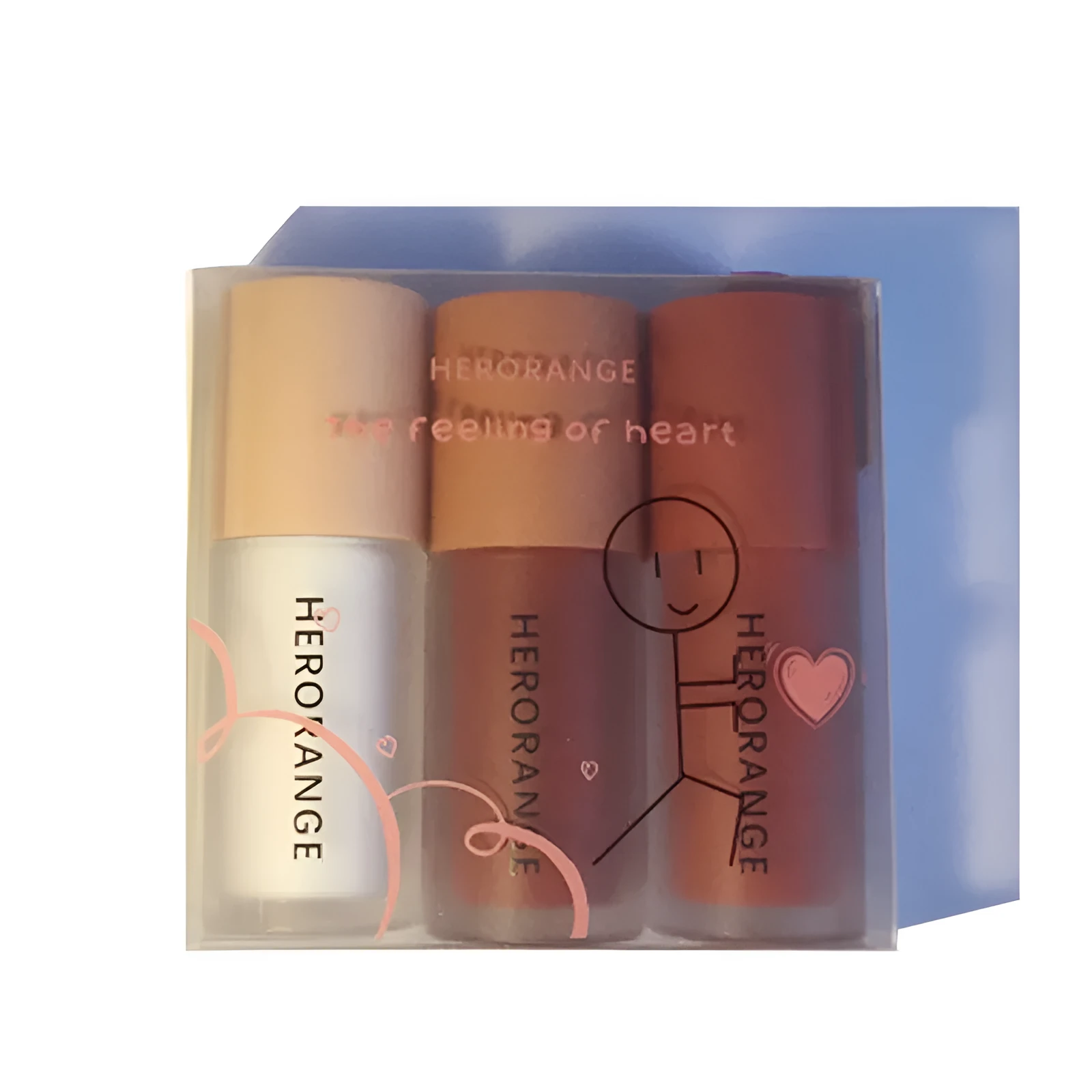 Matte whitening primer lip milk lip gloss set three packs milkshake lip glaze in three colours