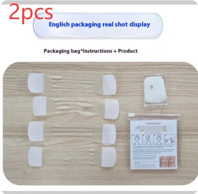 V27 neck lifting tape skin colour set with four lifting belts and twenty adhesive patches for neck support