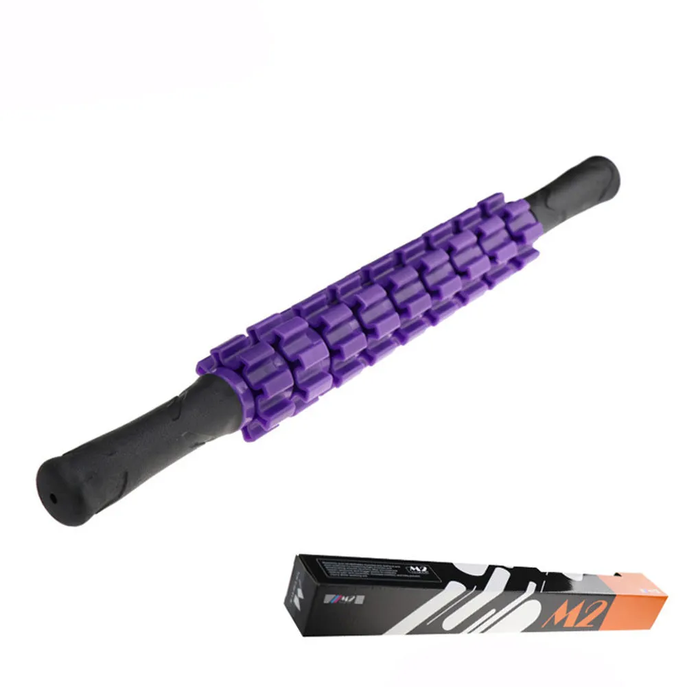 PVC massage stick 47 x 3.8 cm for full body muscle relief, available in multiple colours