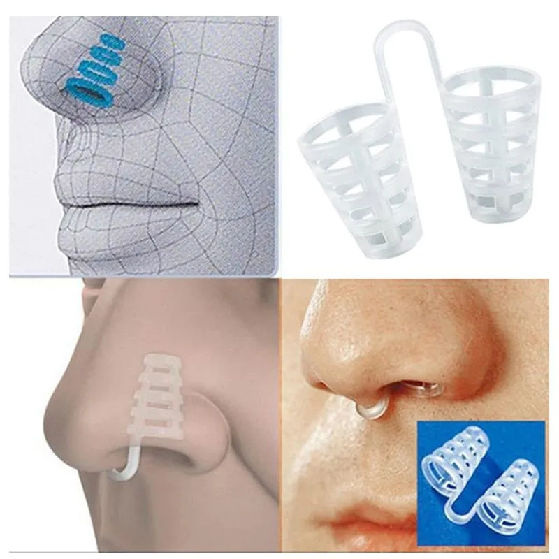 Milky food-grade silicone anti-snoring device with S M L size options