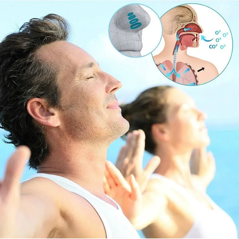 Milky food-grade silicone anti-snoring device with S M L size options