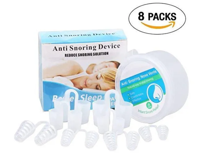 Milky food-grade silicone anti-snoring device with S M L size options