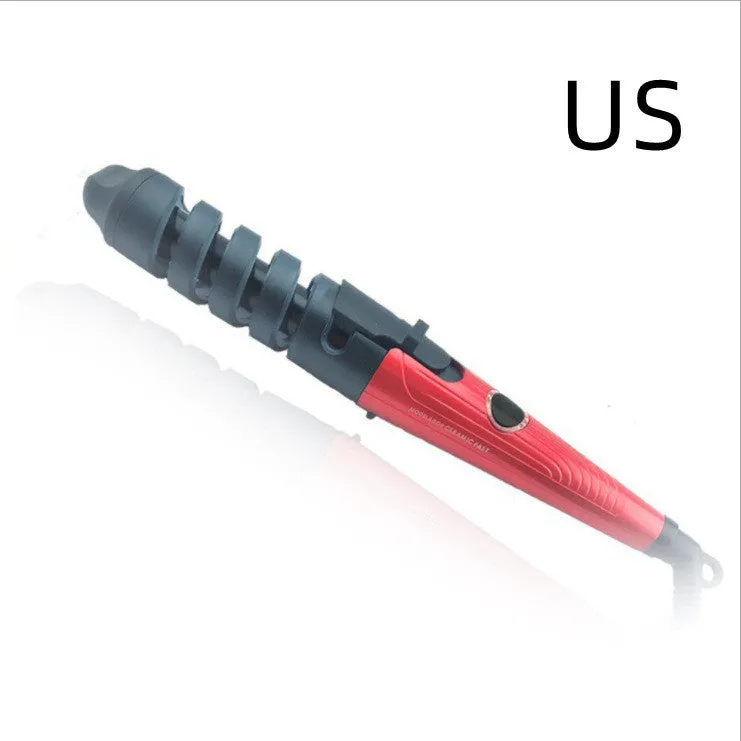 Sungdin xd-178 red professional spiral hair curler with anion care and anti-scalding feature