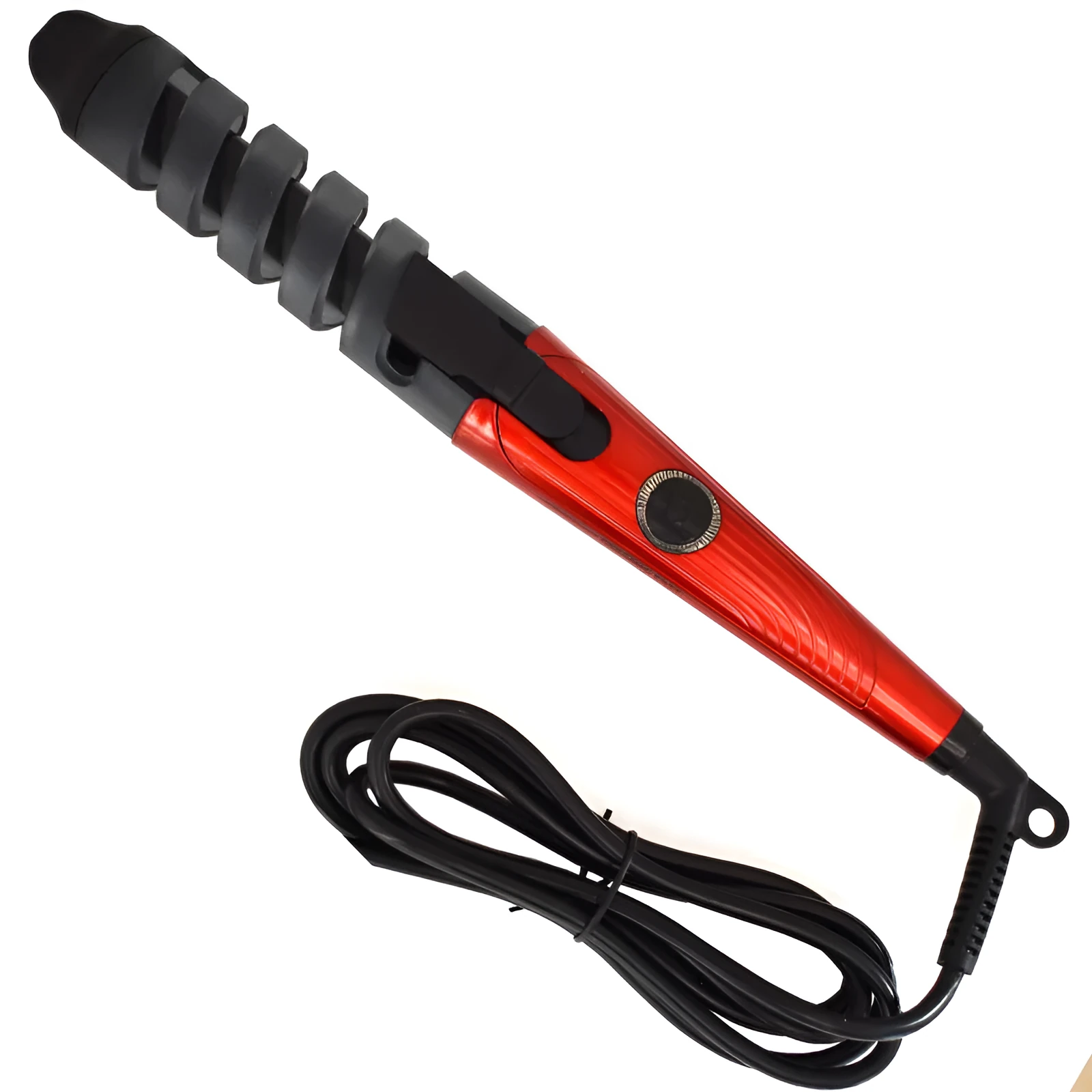 Sungdin xd-178 red professional spiral hair curler with anion care and anti-scalding feature