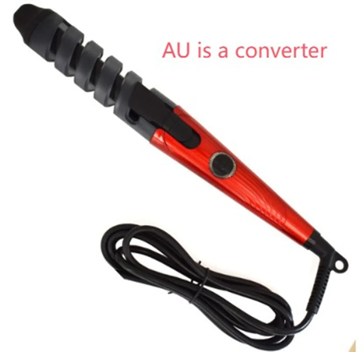 Sungdin xd-178 red professional spiral hair curler with anion care and anti-scalding feature