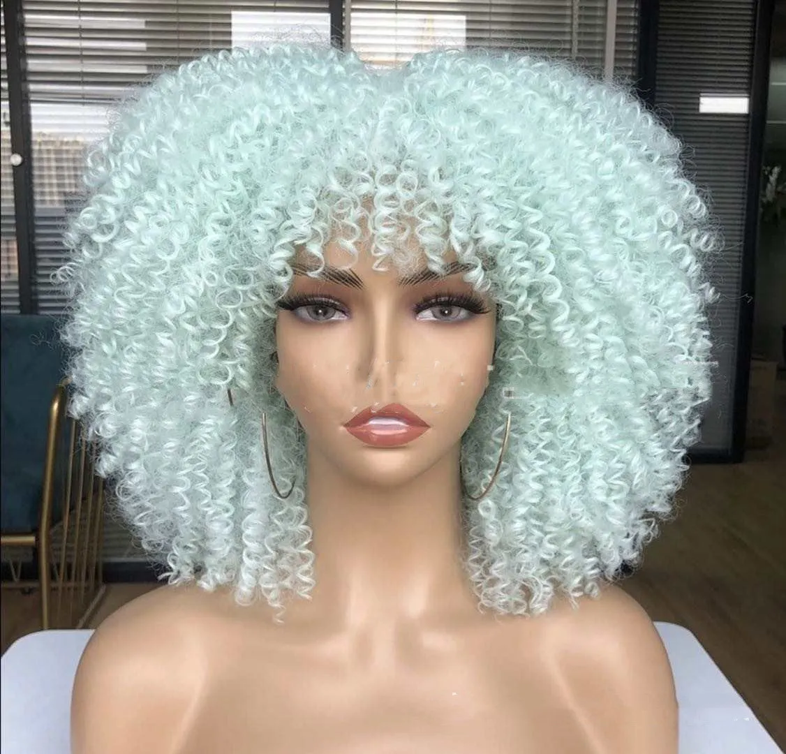 Small curly hair rose mesh synthetic headgear in exotic style with 21 colour options, made from high temperature wire