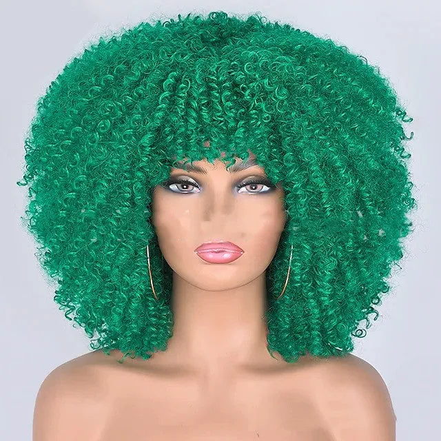 Small curly hair rose mesh synthetic headgear in exotic style with 21 colour options, made from high temperature wire