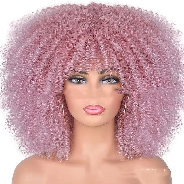 Small curly hair rose mesh synthetic headgear in exotic style with 21 colour options, made from high temperature wire