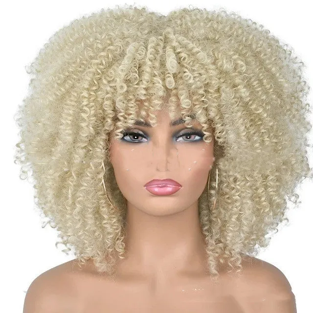 Small curly hair rose mesh synthetic headgear in exotic style with 21 colour options, made from high temperature wire