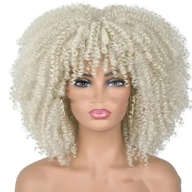 Small curly hair rose mesh synthetic headgear in exotic style with 21 colour options, made from high temperature wire