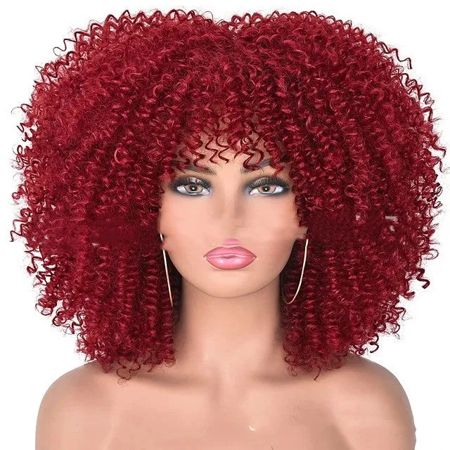 Small curly hair rose mesh synthetic headgear in exotic style with 21 colour options, made from high temperature wire