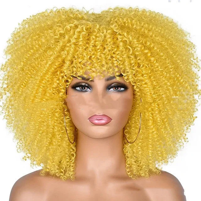 Small curly hair rose mesh synthetic headgear in exotic style with 21 colour options, made from high temperature wire