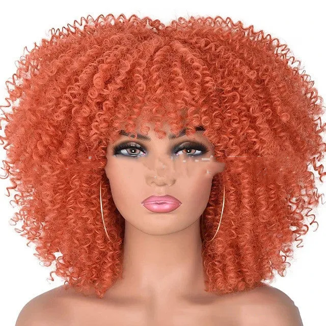 Small curly hair rose mesh synthetic headgear in exotic style with 21 colour options, made from high temperature wire