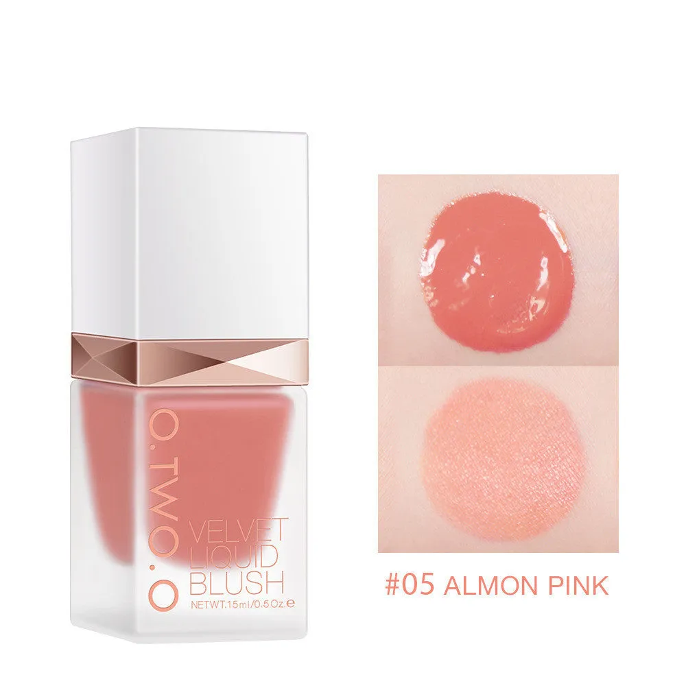 Natural Dazzling Liquid Blush in 15ml bottle with matte finish and silky texture, four shades available