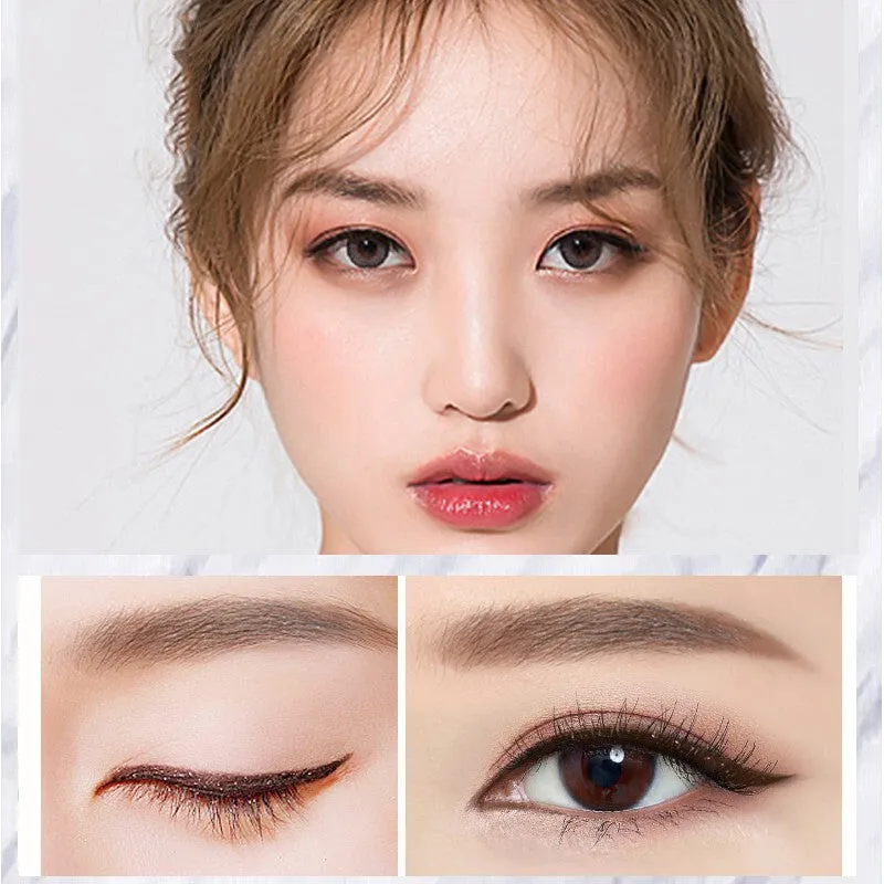 Star Series golden pearlescent eyeliner pencil with black coffee gold silver shades