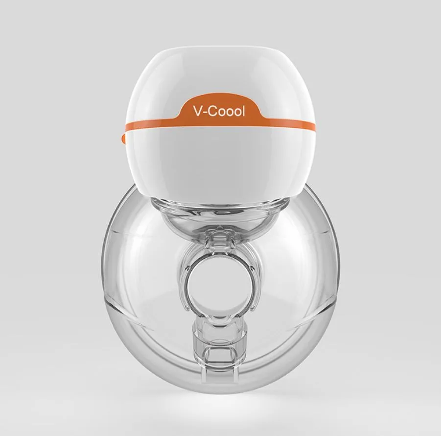V.Coool white wearable electric breast pump with silicone horn and 180ml capacity.