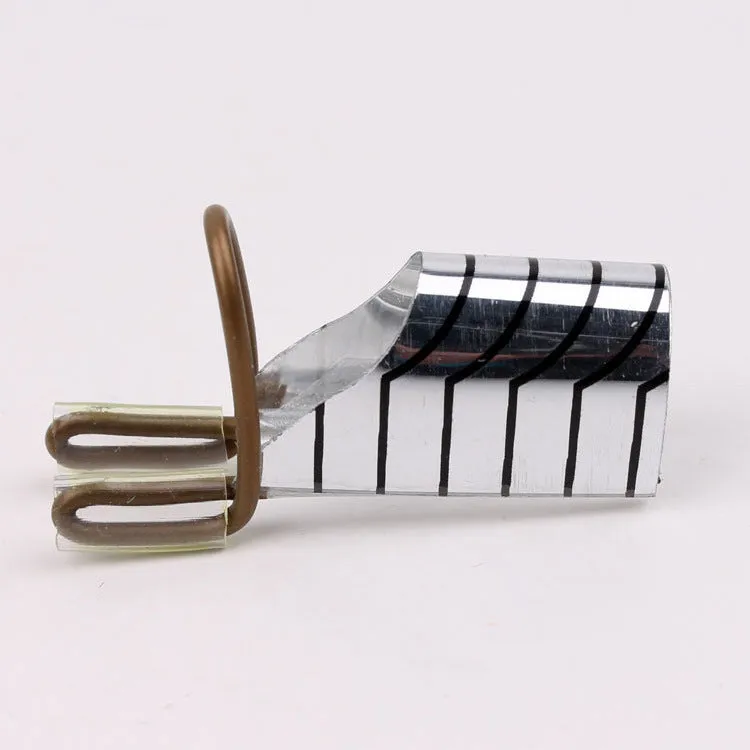 Pack of 5 reusable aluminium phototherapy nail extension trays in gold and silver