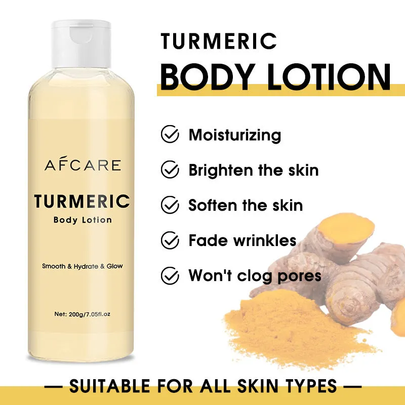 Turmeric body butter body milk 200g bottle with hydrating and oil control formula