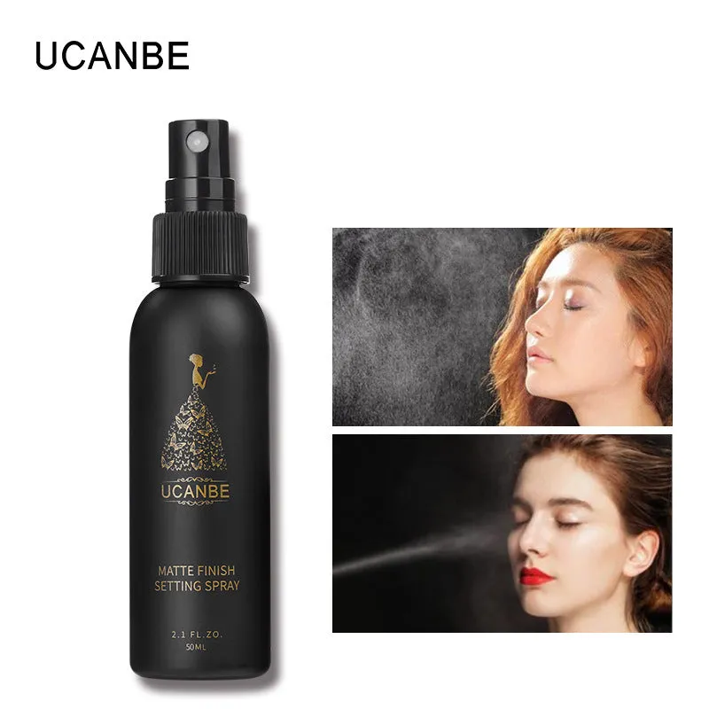 50ml matte finish makeup setting spray bottle with long lasting moisturising foundation fixing mist