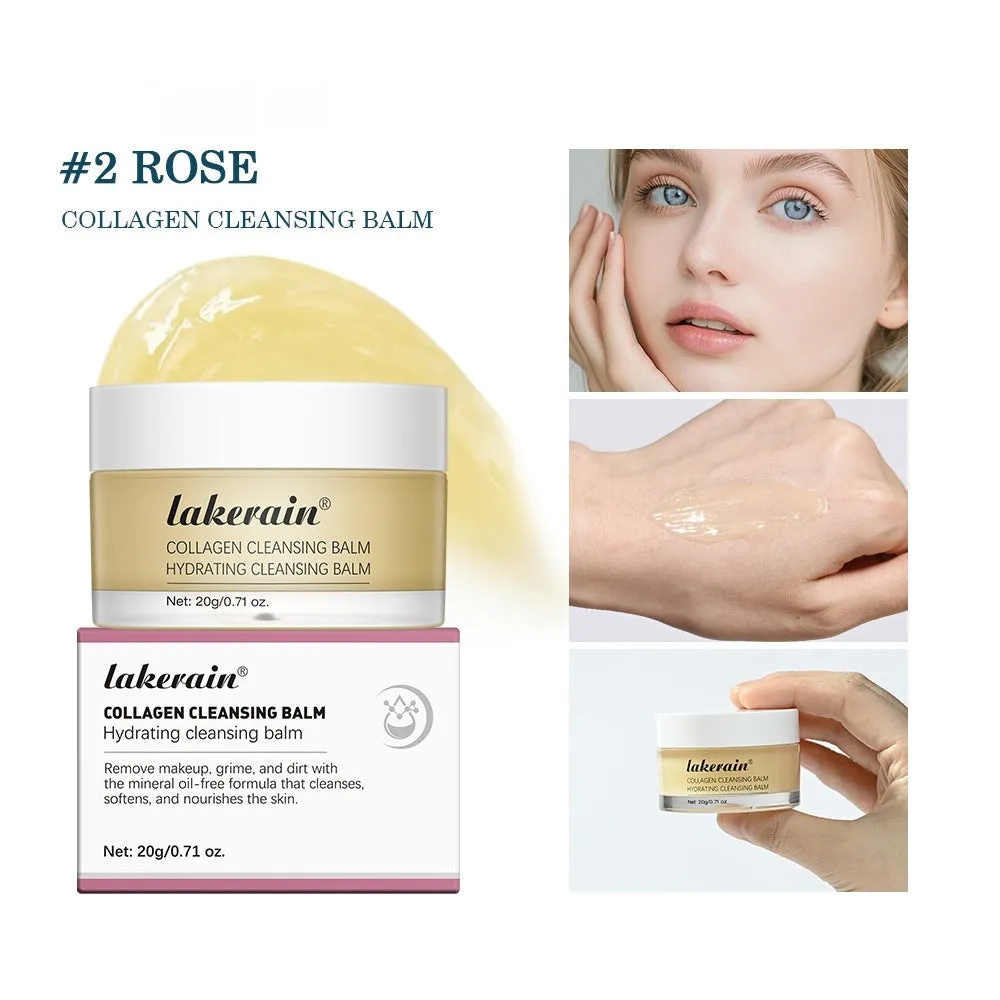 Rose fragrance mild refreshing makeup remover cleansing cream 20g tube for face and lips