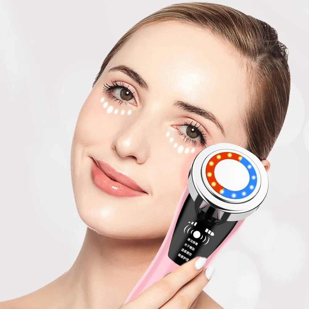BY-009 IPL facial vibration massager with warm and negative ion function for home use