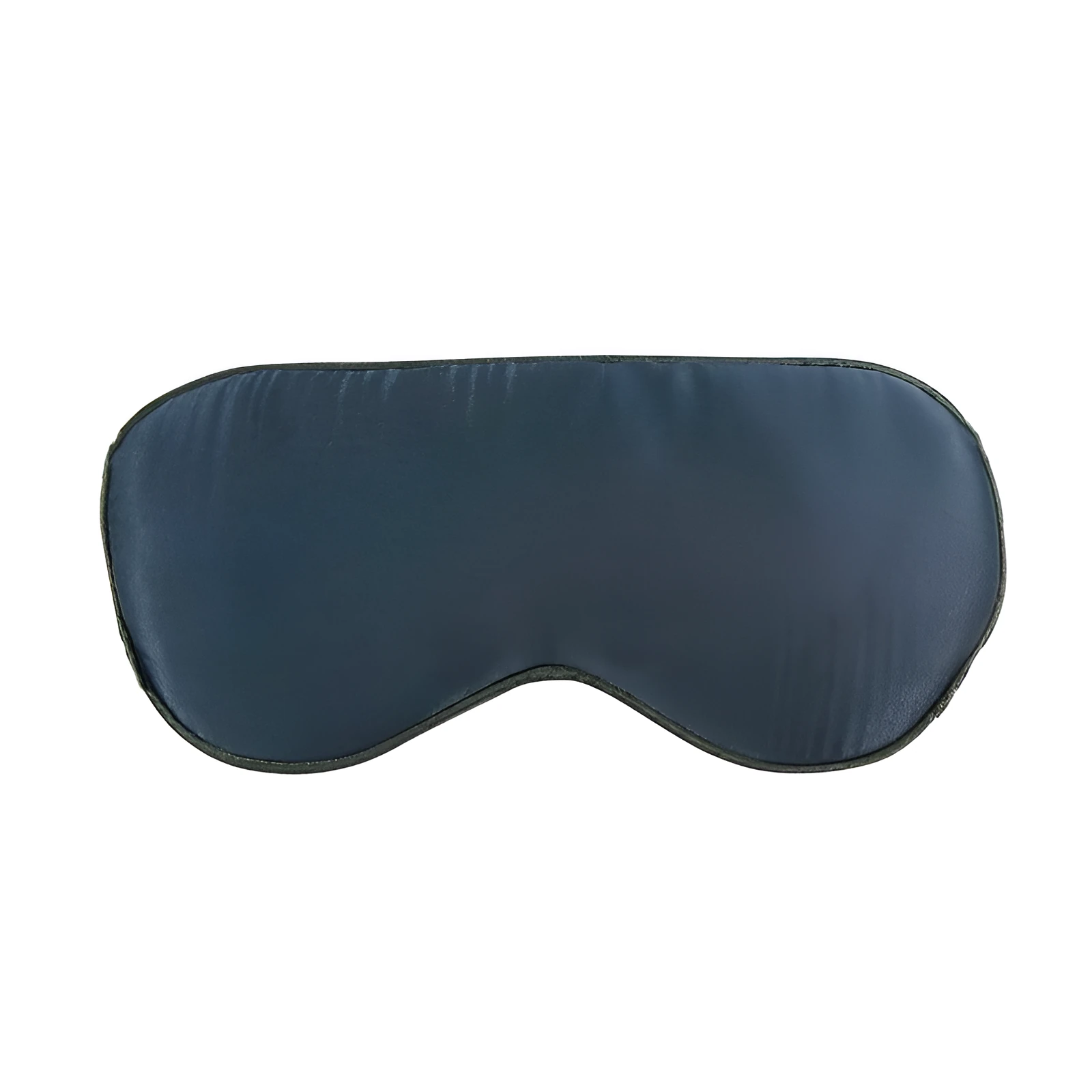 Silk eye mask with ice cube design in black, lightweight 20g sleep blindfold