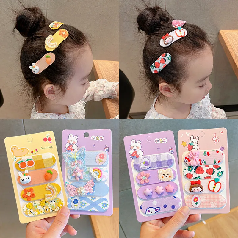 Baby bangs broken hair velcro finish fabric hair hoop in pink princess colour